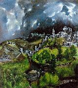 El Greco View of Toledo oil painting reproduction